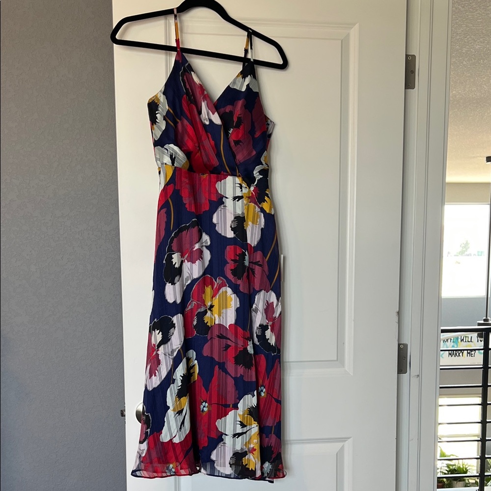 Lulu's Vibrant Floral Midi Dress